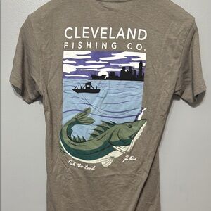Men's Grey Shirt Cleveland Fishing Club